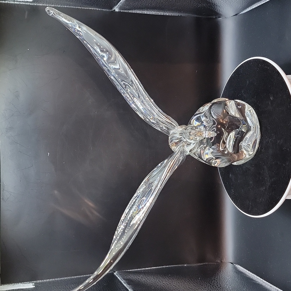 Vilca Mario Brogi Signed Large Crystal Seagull